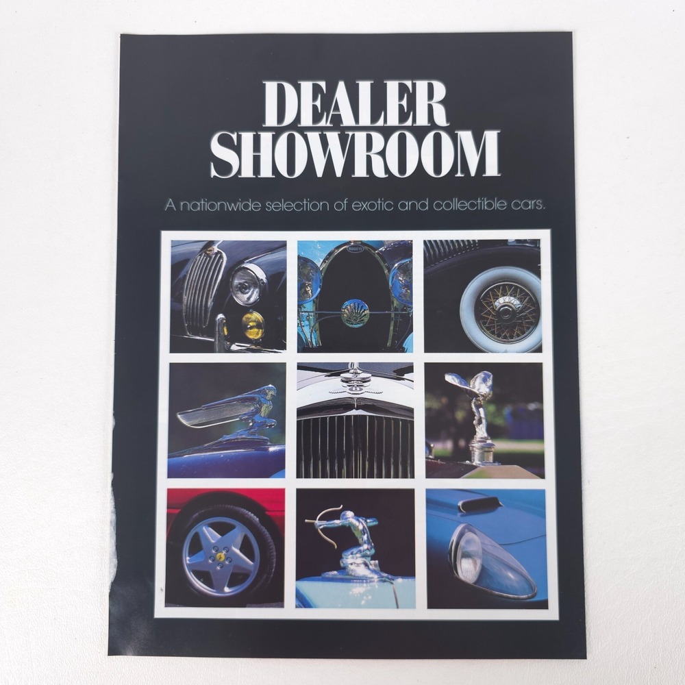 VTG Dealer Showroom Advertising Print Ad Garage Wall Art Exotic Car Collage Hot